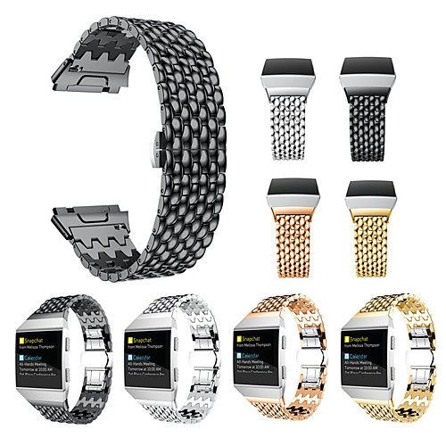 

Watch Band for Fitbit ionic Fitbit Sport Band Stainless Steel Wrist Strap
