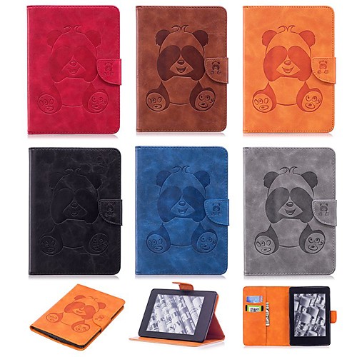 

Case For Amazon Kindle PaperWhite 4 Shockproof / with Stand / Pattern Full Body Cases Panda Hard PU Leather