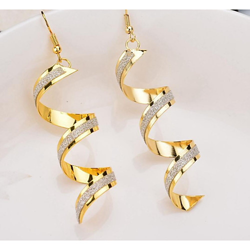 

Women's Earrings Geometrical Stylish Simple Earrings Jewelry Black / Gold / Silver For Daily Going out 1 Pair