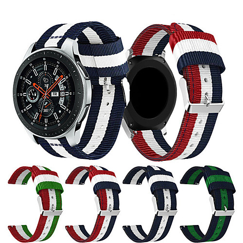 

Ремешок для часов для Gear S3 Frontier / Gear S3 Classic / Gear 2 R380 Samsung Galaxy Спортивный ремешок Нейлон Повязка на запястье