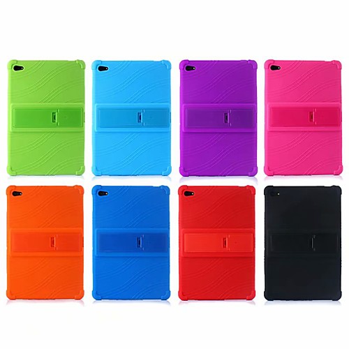 

Case For Huawei Huawei Mediapad T5 10 / Huawei Mediapad M5 Lite 10 / Huawei MediaPad T3 10(AGS-W09, AGS-L09, AGS-L03) Shockproof / with Stand Back Cover Solid Colored / Tile Soft Silica Gel