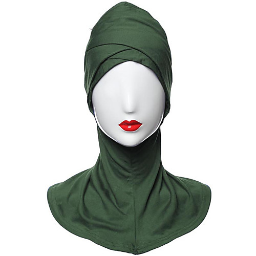 

Women's Basic Hijab - Solid Colored Criss Cross / All Seasons