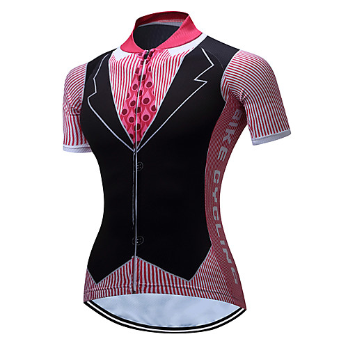 

Women's Short Sleeve Cycling Jersey Summer Polyester Pink Suit T-Shirt Plus Size Bike Jersey Top Mountain Bike MTB Road Bike Cycling Quick Dry Moisture Wicking Breathable Sports Clothing Apparel