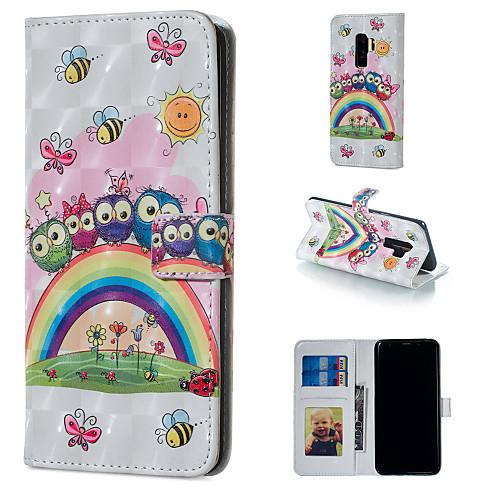 

Case For Samsung Galaxy S9 / S9 Plus / S8 Plus Wallet / Card Holder / with Stand Full Body Cases Owl Hard PU Leather