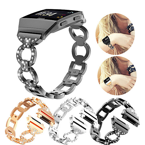 

Watch Band for Fitbit ionic Fitbit Sport Band / Jewelry Design Stainless Steel Wrist Strap