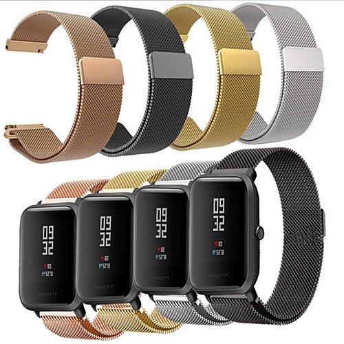 

Watch Band for Huami Amazfit Bip Younth Watch Xiaomi Milanese Loop Stainless Steel Wrist Strap