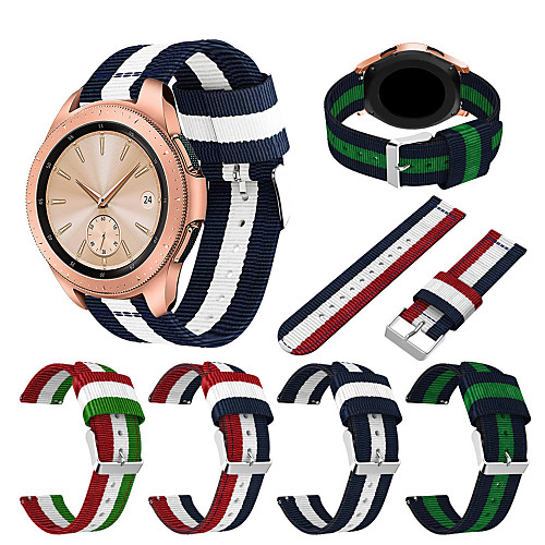 

Ремешок для часов для Gear Sport / Gear S2 Classic / Samsung Galaxy Watch 42 Samsung Galaxy Спортивный ремешок Нейлон Повязка на запястье