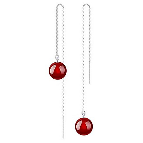 

Women's Drop Earrings Dangle Earrings Long Romantic Earrings Jewelry Red / Black For Wedding Daily 1 Pair