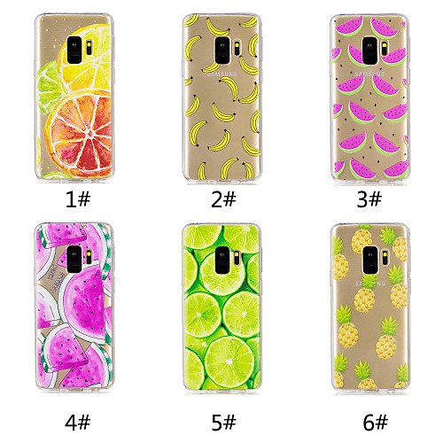 

Case For Samsung Galaxy S9 / S9 Plus / S8 Plus Pattern Back Cover Fruit Soft TPU
