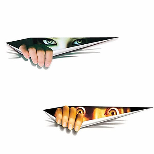 

Golden Car Stickers Humor Door Stickers Characters 3D Stickers