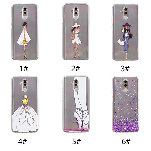 

Case For Huawei Huawei Nova 3i / Huawei P20 / Huawei P20 Pro Pattern Back Cover Heart / Sexy Lady Soft TPU