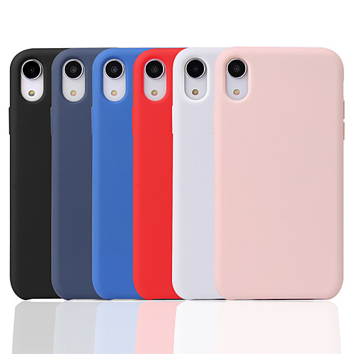 

Phone Case For Apple Back Cover Silicone iPhone 12 Pro Max 11 SE 2020 X XR XS Max 8 7 6 iPhone 11 Pro Max SE 2020 X XR XS Max 8 7 6 Frosted Solid Color Soft Silicone