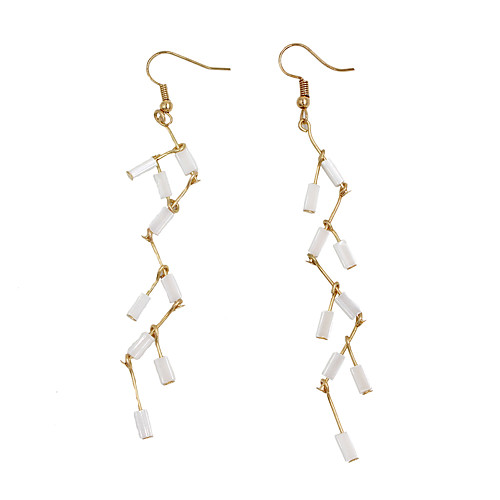 

Women's Drop Earrings Braided Earrings Jewelry Gold For Wedding Party Festival 1 Pair
