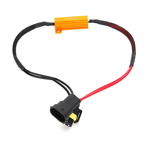 

H8/H11 50W-8Ohm Canbus Error Free Load Resistor Car LED Decoder Warning Canceler 12V