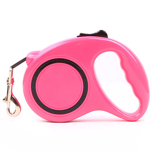 

Cat Dog Leash Adjustable / Retractable Automatic Flower Plastic Blue Pink Orange Green Rose