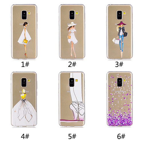 

Case For Samsung Galaxy A6 (2018) / A6 (2018) / Galaxy A7(2018) Pattern Back Cover Heart / Sexy Lady Soft TPU