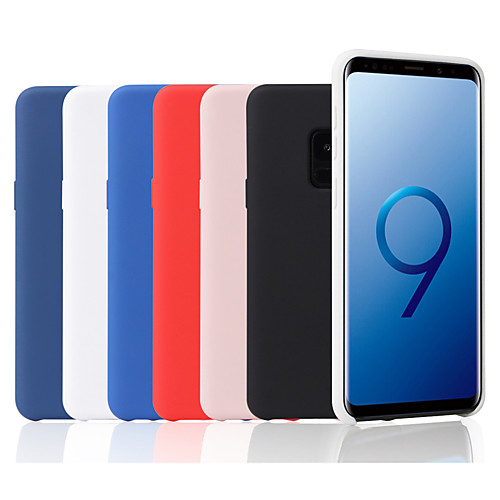 

Кейс для Назначение SSamsung Galaxy S9 Plus / S9 Матовое Кейс на заднюю панель Однотонный Мягкий Силикон для S9 / S9 Plus / S8 Plus