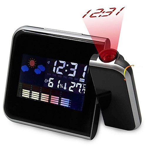 

Black Snooze Digital Time Display Projection Alarm Clock