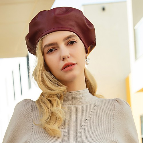 

Other Leather Type Headwear with Solid 1pc Casual / Daily Wear Headpiece