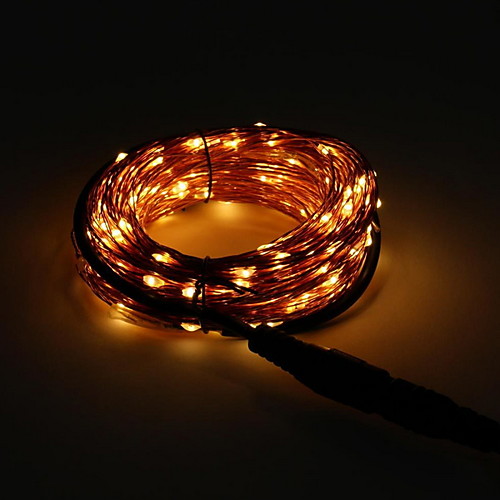 

10m String Lights 100 LEDs 1 set Orange Party 220-240 V