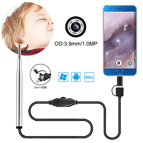 

3,9 мм объектив HD USB-эндоскоп 156 см, рабочая длина 3 в 1 для дома и офиса с USB-портом