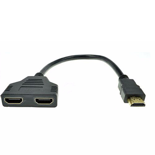 

HDMI 2 двухпортовый у разветвитель 1080p HDMI V1.4 переходник с двойной на розетку с кабелем 1 в 2 из HDMI конвертер подключите кабель шнур