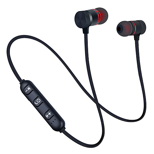 

Bluetooth 5.0 Earphone Sports Neckband Magnetic Wireless Earphones Stereo Earbuds Music Metal Headphones With Mic For All Phones