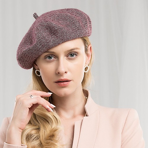 

Rabbit Hair Kentucky Derby Hat / Hats with Polka Dot 1pc Casual / Daily Wear Headpiece