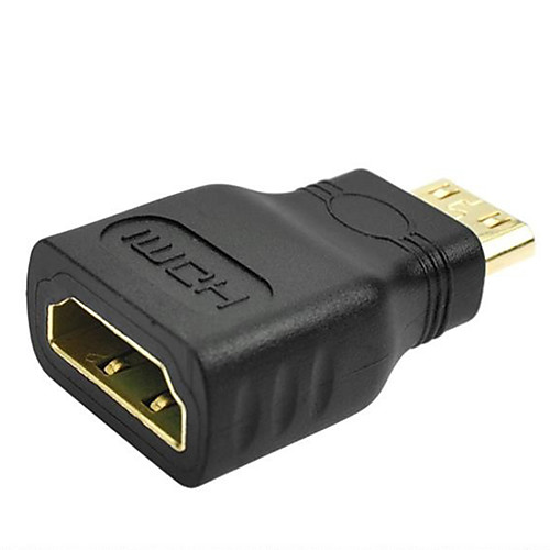 

1080P Mini Male HDMI To Standard HDMI Female Extension Adapter