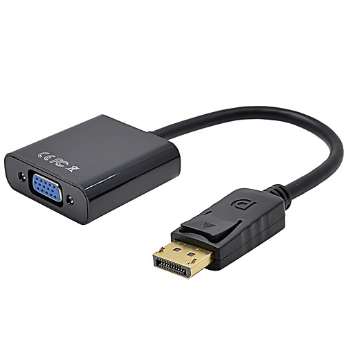 

DisplayPort Display Port DP to VGA Adapter Cable Male to Female Converter for PC Computer Laptop HDTV Monitor Projector