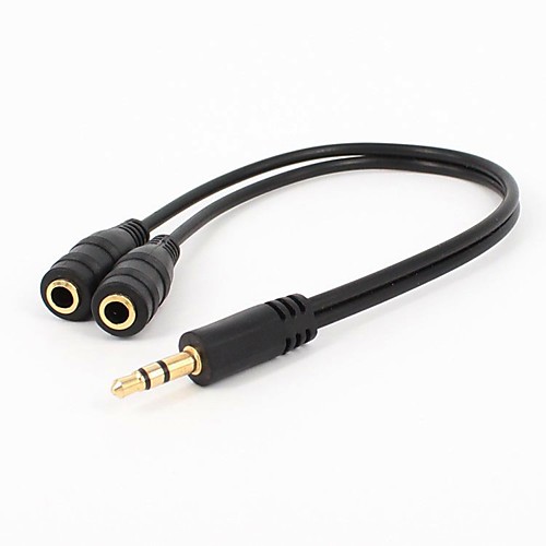 

YONGWEI 3.5mm Connect Cable / Splitter, 3.5mm to 3.5mm Connect Cable / Splitter Male - Female Gold-plated copper 0.2m(0.65Ft)
