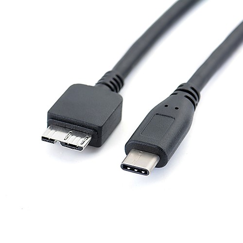 

YONGWEI USB 3.0 Тип C Кабель-переходник, USB 3.0 Тип C к Micro USB 3.0 Кабель-переходник Male - Male Лужёная медь 0.3м (1ft) 5.0 Гб / сек.