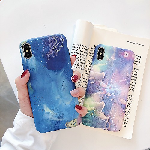 

Phone Case For Apple Back Cover iPhone XR iPhone XS iPhone XS Max iPhone X iPhone 8 Plus iPhone 8 iPhone 7 Plus iPhone 7 iPhone 6s Plus iPhone 6s Glow in the Dark Frosted Scenery Hard PC