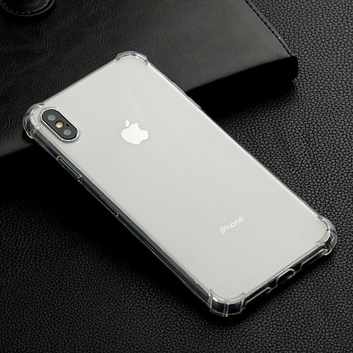 

Case For Apple iPhone XS / iPhone XR / iPhone XS Max Shockproof / Transparent Back Cover Solid Colored Soft TPU