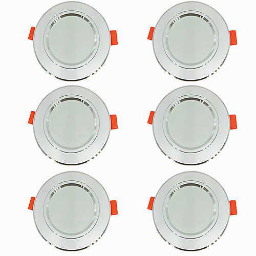 

6pcs 5 W 360 lm 10 LED Beads Easy Install Recessed LED Downlights Warm White Cold White 220-240 V Ceiling Home / Office Living Room / Dining Room