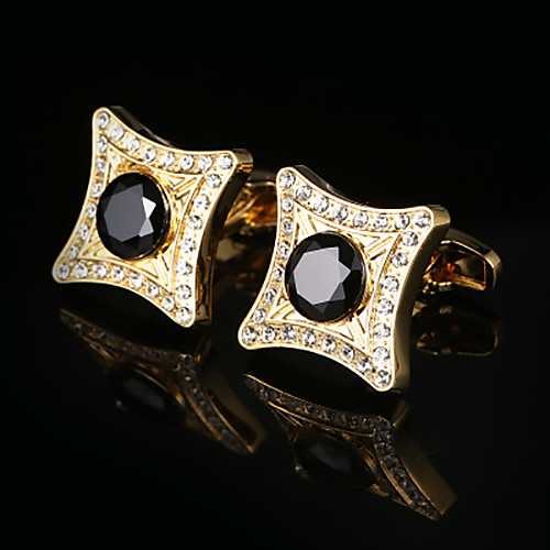 

Cufflinks Elegant Fashion Brooch Jewelry Golden For Wedding Formal