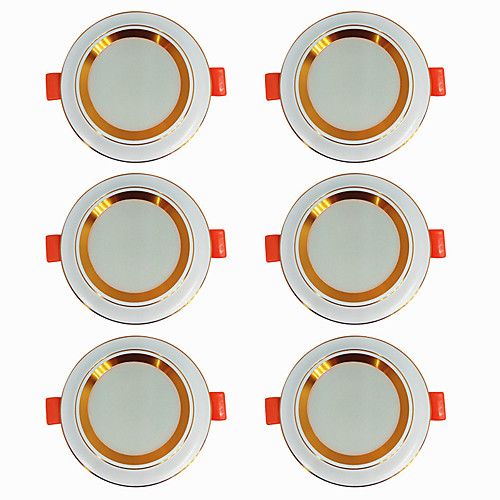 

6pcs 5 W 360 lm 20 LED Beads Easy Install Recessed LED Downlights Warm White Cold White 220-240 V Ceiling Home / Office Living Room / Dining Room