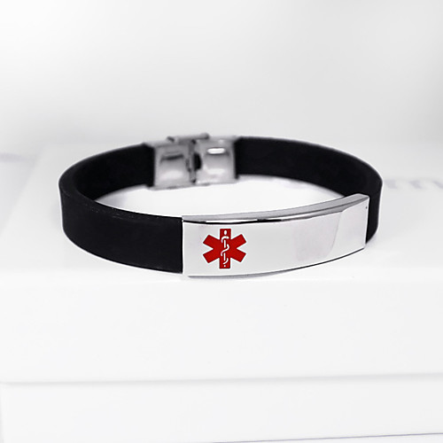 

Personalized Silicone / Stainless Steel / Iron Bracelet / Bangle Friends Gift / Daily Wear -