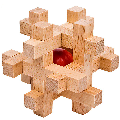 

Magic Cube Jigsaw Puzzle Wooden Puzzle IQ Brain Teaser Wooden Model Professional Level Speed Wooden for Boys' Girls'