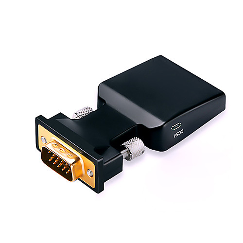 

VGA Adapter, VGA to HDMI 1.4 Adapter Male - Female 1080P Short(Under 20 cm)
