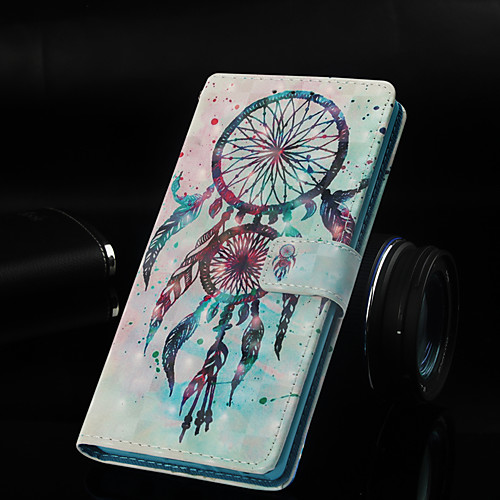

Кейс для Назначение SSamsung Galaxy Galaxy S10 Plus / Galaxy S10 E Кошелек / Бумажник для карт / со стендом Чехол Ловец снов Твердый Кожа PU для Galaxy S10 / Galaxy S10 Plus / Galaxy S10 E