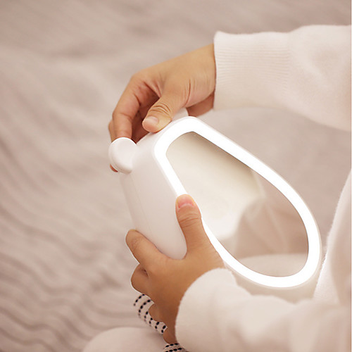 

Bear Shape LED Mirror Light Night Light Alarm Clock Smart Gesture Induction Fill Light Smart Gesture Induction Makeup Mirror 1 pc