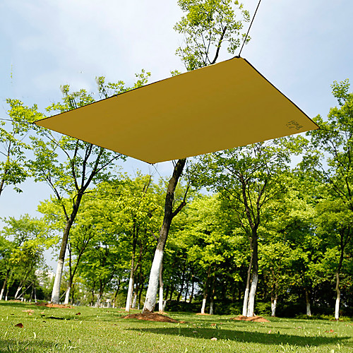

Hewolf Picnic Pad Tent Tarps Hammock Rain Fly Outdoor Portable Lightweight Sunscreen Rain Waterproof Oxford Cloth Camping / Hiking Climbing All Seasons Khaki