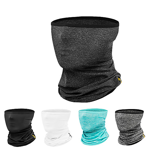 

CoolChange Neck Gaiter Neck Tube Pollution Protection Mask Solid Color UV Resistant Breathable Sweat wicking Bike / Cycling Dark Grey White Light Grey for Men's Women's Adults' Cycling / Bike Camping
