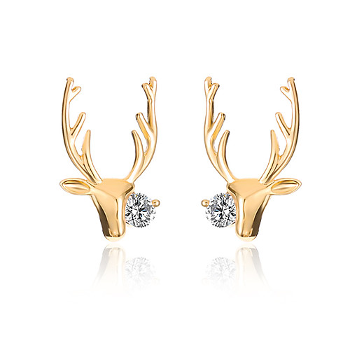 

Women's Stud Earrings Stylish Earrings Jewelry Gold / Silver For Christmas Gift Holiday Going out 1 Pair