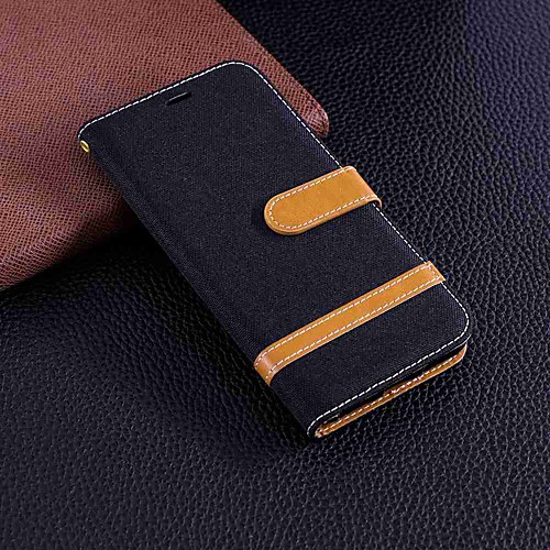 

Case For Huawei Huawei Y9 (2018)(Enjoy 8 Plus) / Huawei Y6 (2018) / Huawei Y6 (2017)(Nova Young) Wallet / Card Holder / with Stand Full Body Cases Solid Colored Hard Textile