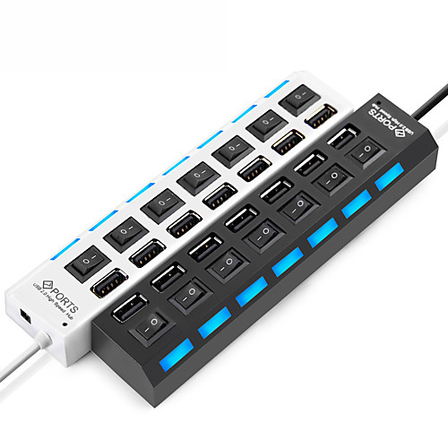 

USB 2.0 to USB 2.0 USB Hub 7 Ports With Switch(es)