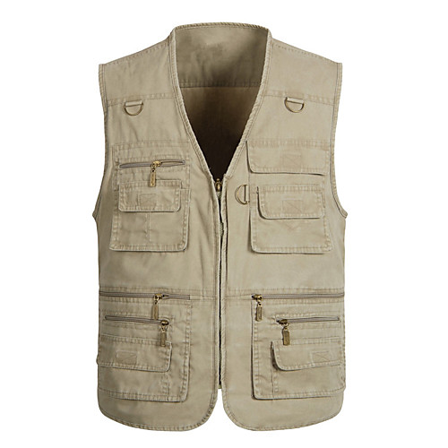 

Men's Hiking Fishing Vest Work Vest Outdoor Casual Lightweight with Multi Pockets Spring Fall Winter Summer Travel Cargo Safari Photo Wear Resistance Breathable Waistcoat Jacket Coat Top