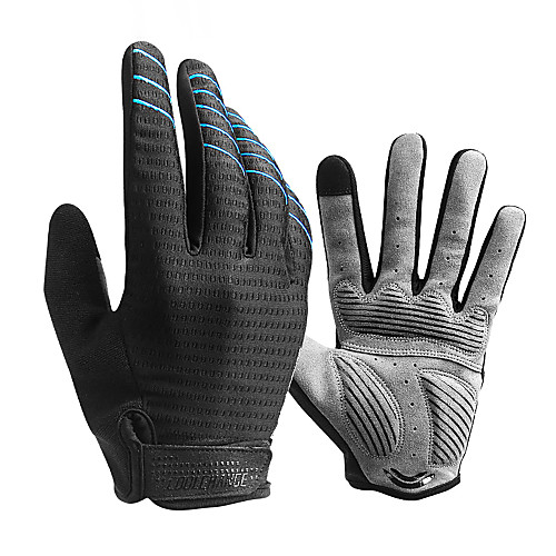 

CoolChange Winter Bike Gloves / Cycling Gloves Mountain Bike Gloves Mountain Bike MTB Anti-Slip Thermal Warm Breathable Sweat wicking Full Finger Gloves Sports Gloves Sponge Terry Cloth Lycra Black