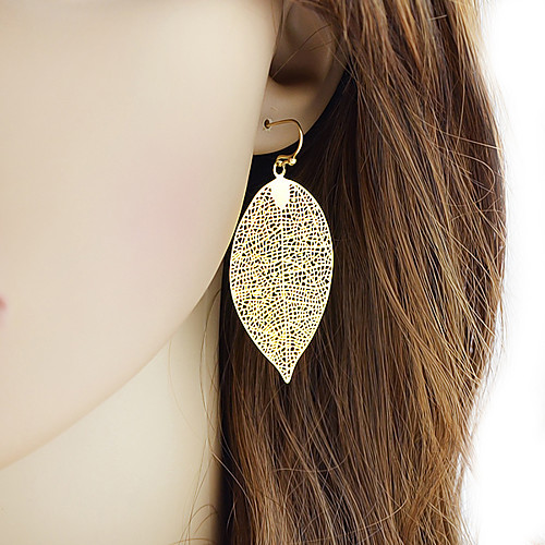 

Women's Drop Earrings Dangle Earrings Hollow Out Botanical Stylish Simple Earrings Jewelry Golden For Daily Date 1 Pair